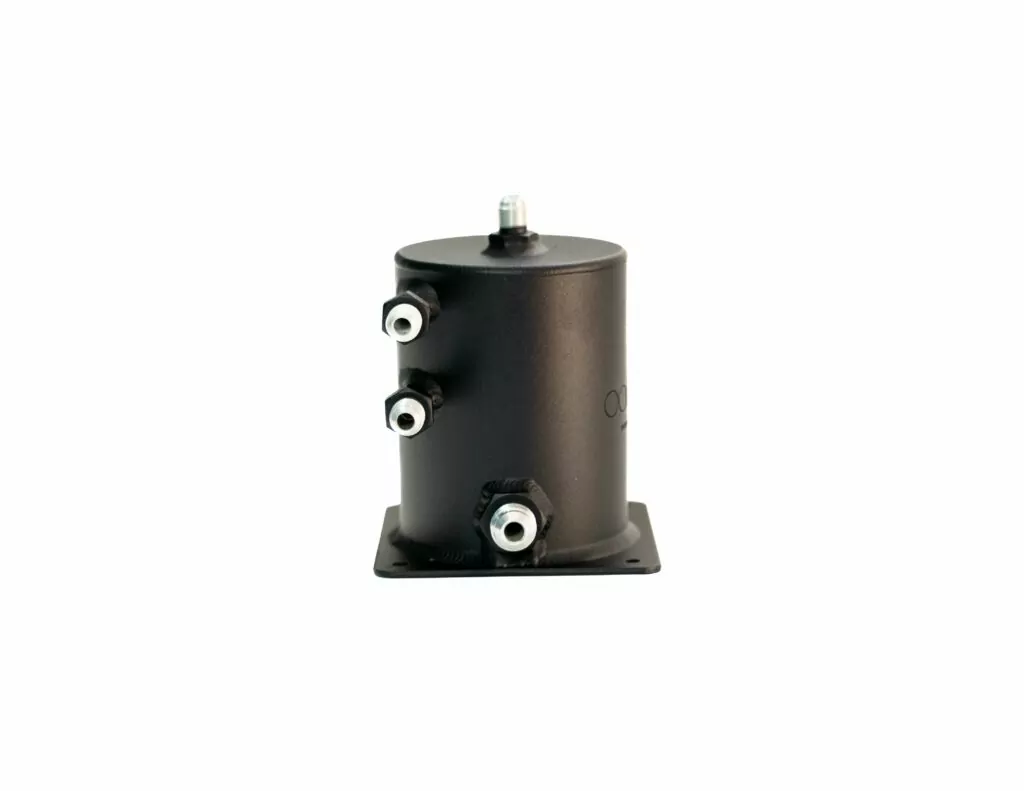1 Litre Base Mount Fuel Swirl Pot - JIC - Black