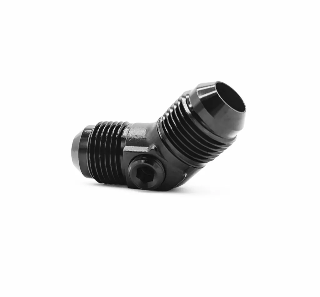 AN/JIC Male Equal Adaptor 45° - 1/8" NPT Port