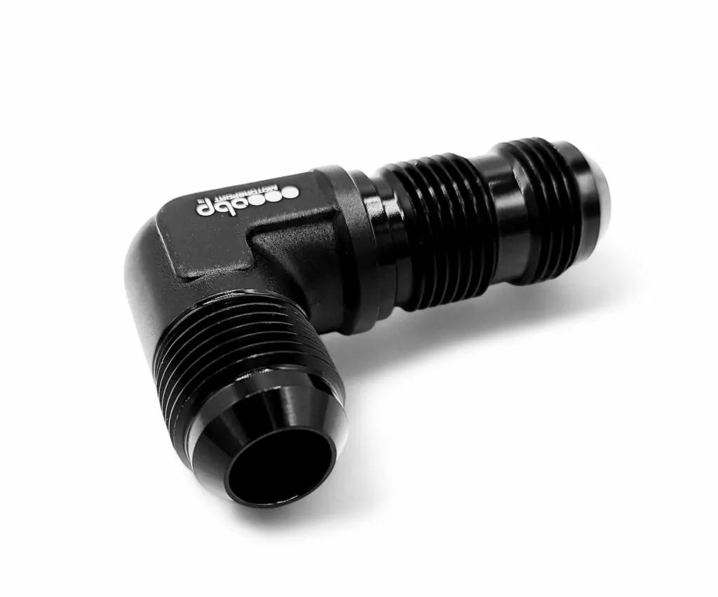 AN/JIC Male Bulkhead 90Ded Elbow Fuel Hose Adaptor