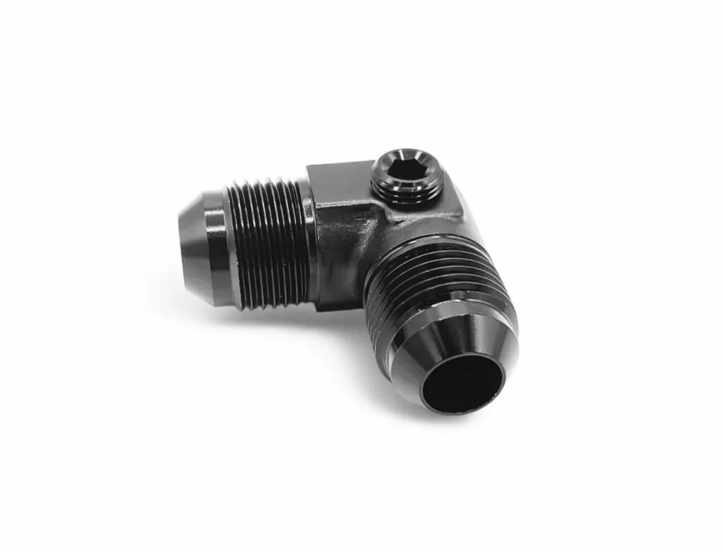 AN/JIC Male Equal Adaptor 90° - 1/8" NPT Port