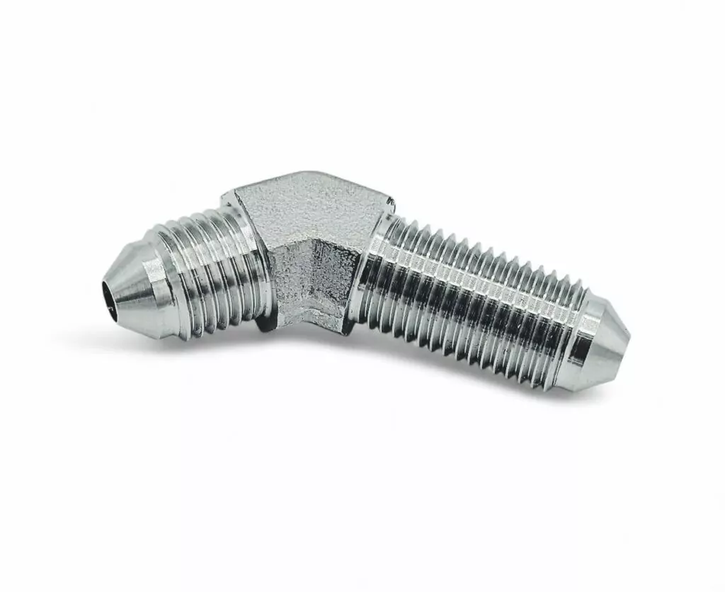 AN/JIC Male Bulkhead 45Deg Elbow Fuel Hose Adaptor