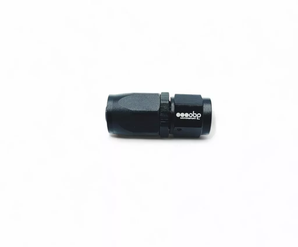 Straight CPE Fuel Hose End Fitting Black