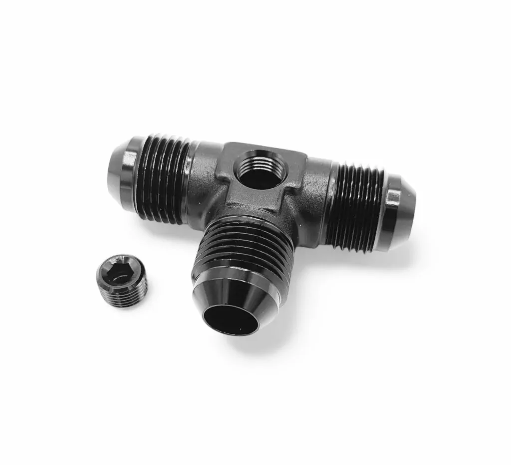 AN/JIC Male Equal TEE - 1/8" NPT Port
