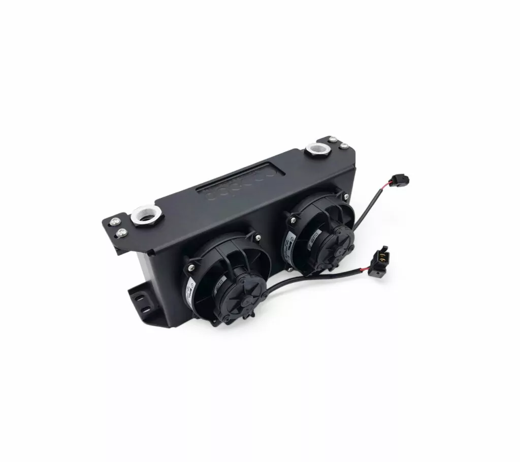 Oil Cooler 19 Row Shroud for Twin SPAL Fans