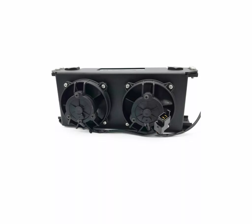 Oil Cooler 16 Row Shroud for Twin SPAL Fans