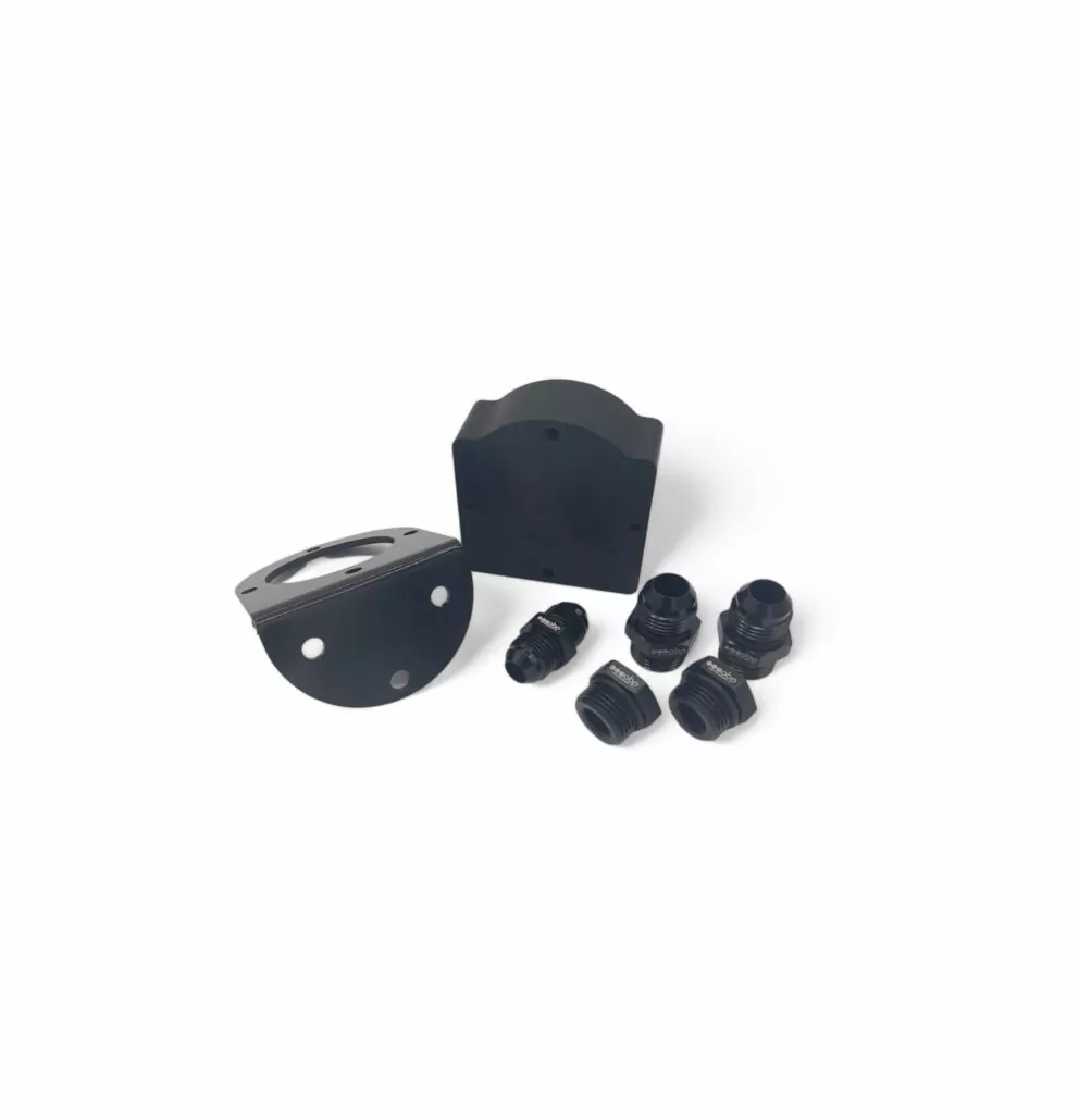 Remote Oil Filter Billet Housing - 3/4-16" UNF Centre