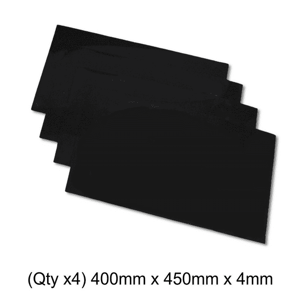 Mud Flap Sheets, 4mm - Black