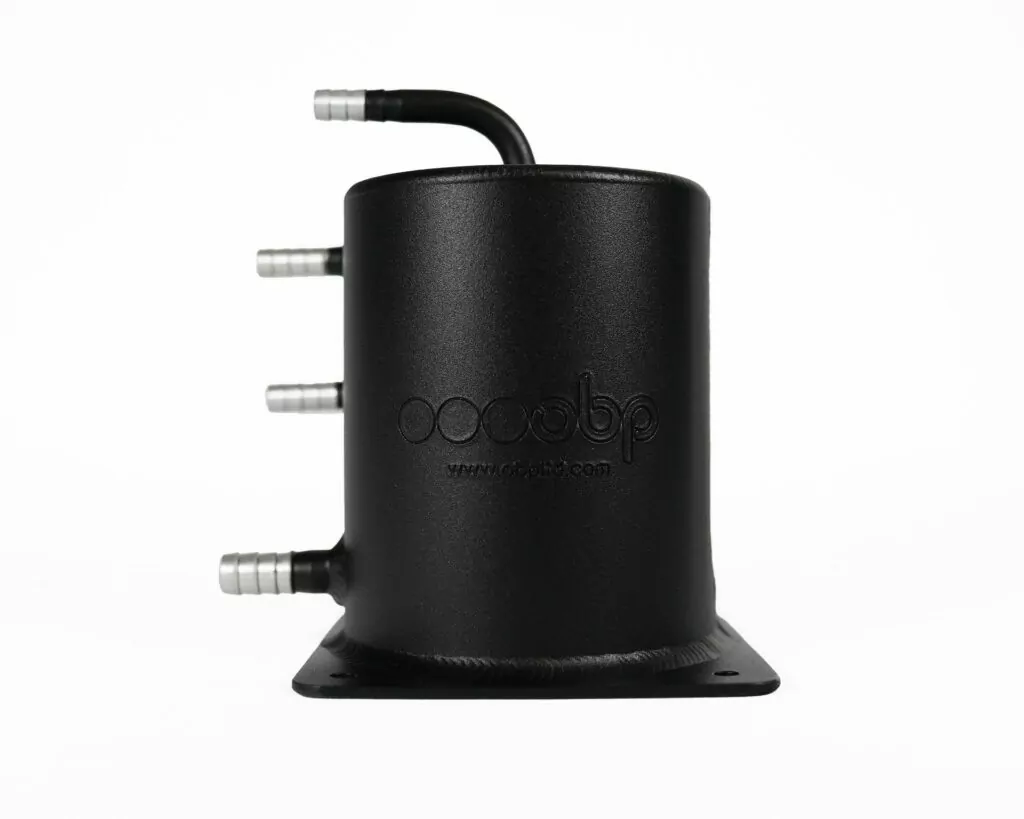 1 Litre Base Mount Fuel Swirl Pot - Push on - Black finish