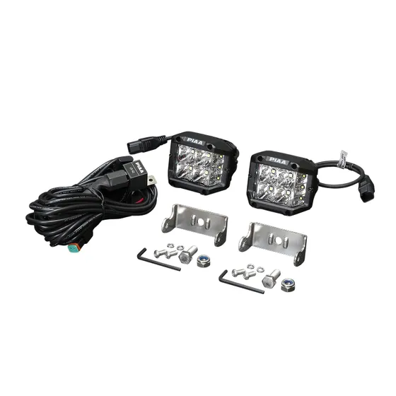 Quad Edge LED Cube Lights Wide Angle Driving Kit x 2 lamps